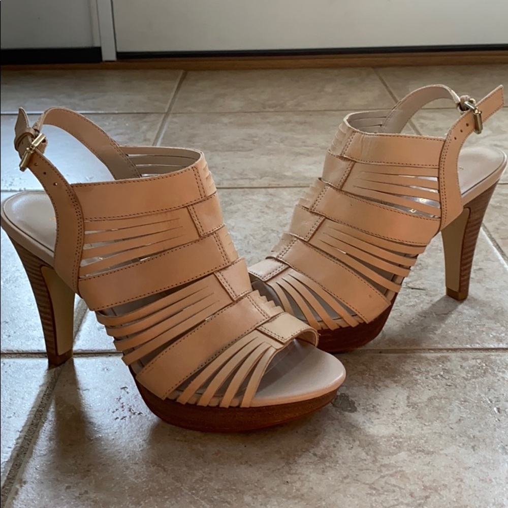 Frank Sarto Beige Heels